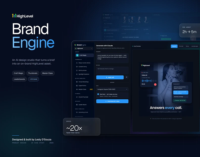 Brand Engine — AI Design Tool | UX Case Study